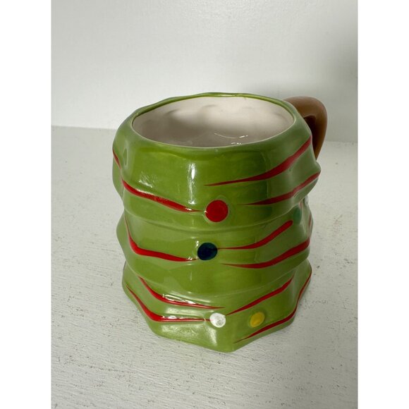 Target Threshold Christmas Tree Shaped Ceramic Mug 15oz Dishwasher & Microwave S - Picture 4 of 6